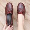 Leather Shoes for Women Comfortable Soft Soled Single Shoes Flat Bottomed Casual Shoes Spring
