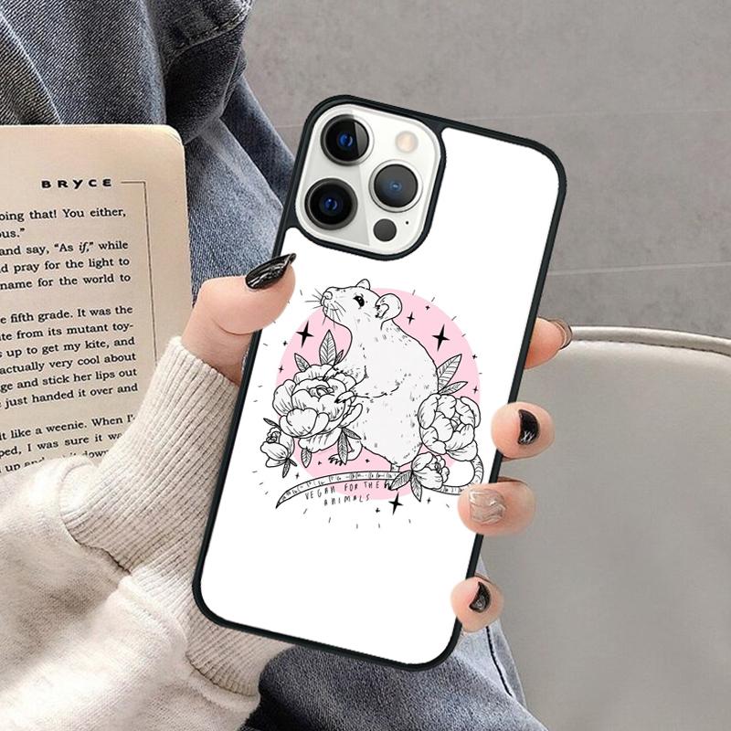 Веганская Любовь Животные Чехол для Телефона для iPhone 17 Air 16 16e 15 Plus для Apple 13 11 12 14 Pro Max Чехол
