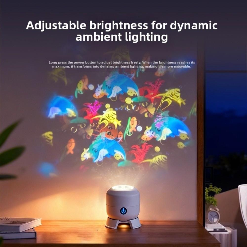Ocean Christmas Projector Light Snowflakes Indoor Ambient Lamp Night Light for Bedrooms