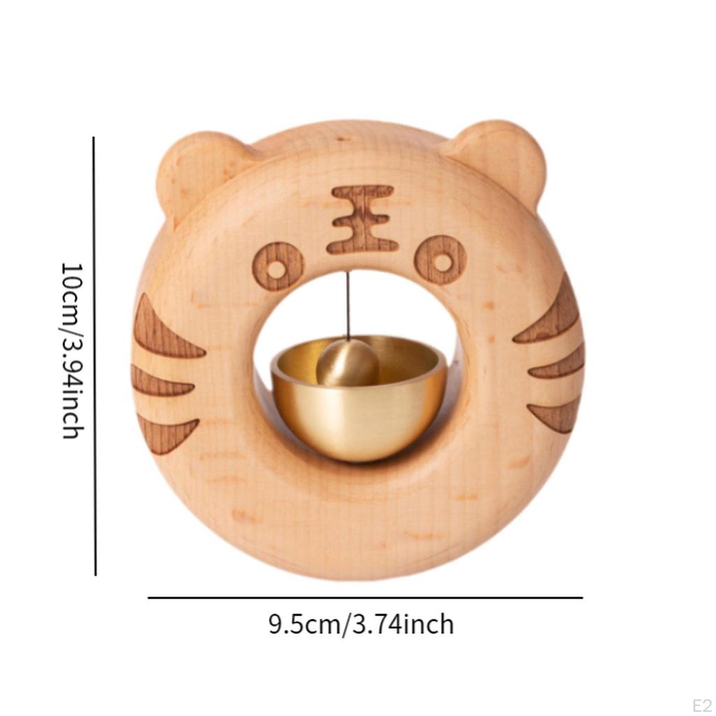 Звонок для владельцев магазинов, приветственный колокольчик ветра, деревенский декоративный маленький латунный деревянный дверной звонок для домашнего сарая