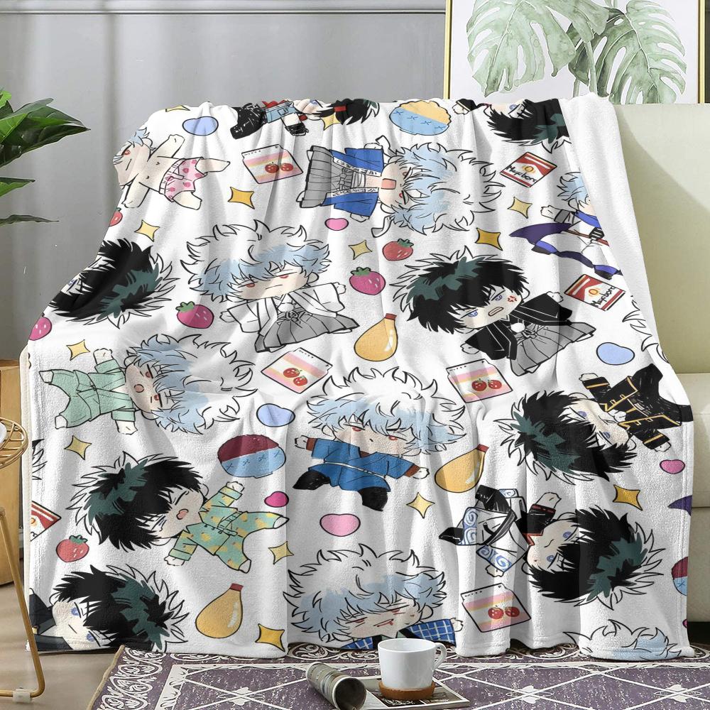 G-Gintama Elizabeth Throw Soft Flannel Throw Summer AC Blanket Lightweight Cool Nap Blanket for Sofa Bed Couch Travel