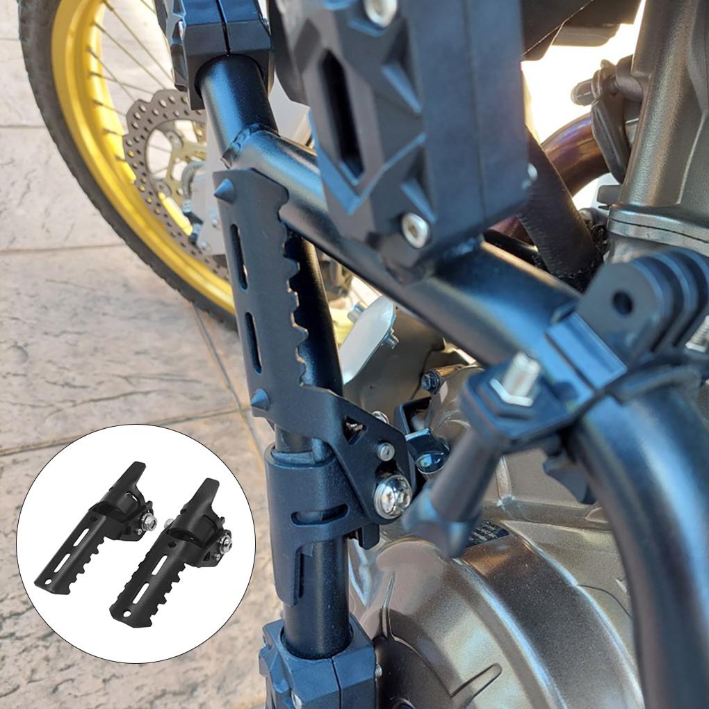 Комплект из 2 подножек для мотоцикла, складная подставка для ног, подножка для педали, ремонт, замена для F 800 GS Adventure S1000XR, черный