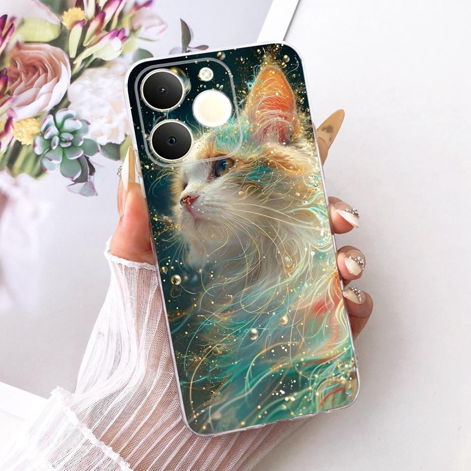 Чехол для Realme Note 70 Note70 T RMX5313 Милый Кот Расписной Чехол Мягкий Тонкий Чехол для Телефона Для Realme Note 70T Narzo 80 LIte 4G Fundas