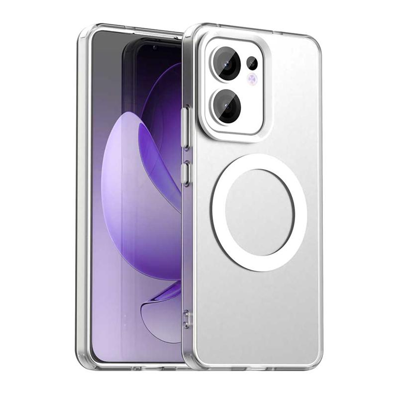 Прозрачный чехол для телефона для Oppo Reno13 F Чехол для Oppo Reno 13F Магнитная адсорбция Беспроводная зарядка Чехол для Oppo Reno 13F