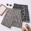 Tweed Skirts for Women Solid High Waist Slimming Skirts Autumn Spring 2021 Buttons Double Breasted Tweed Wool Mini Skirt