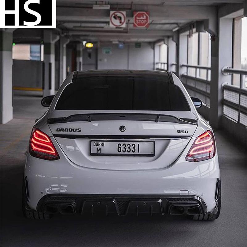 Спойлер заднего крыла из углеволокна для седана Mercedes-Benz C-Class W205 2014-2021, стиль R