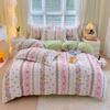 Flower Botanical Duvet Cover Set 3pcs Floral Bedding Set for Kids and Adults Comforter Covers Pillowcases, Washable Home Textil