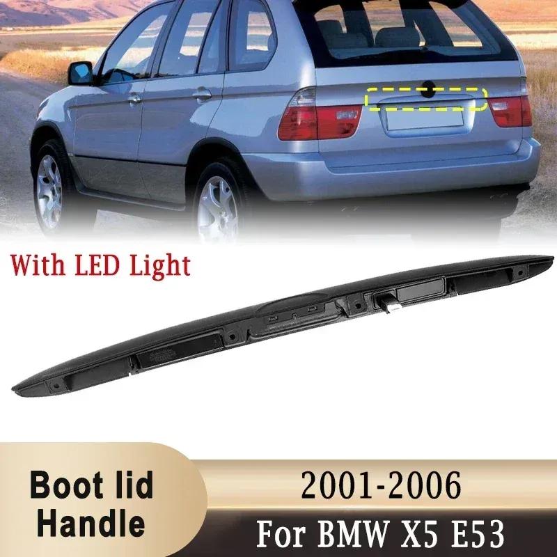 Ручка задней двери багажника с кнопкой ключа и подсветкой для BMW X5 E53 2001-2006 Ручка крышки багажника 51137170676