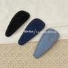 Retro simple denim blue high-end new hairpin broken hair hairpin bangs BB clip temperament versatile side clip