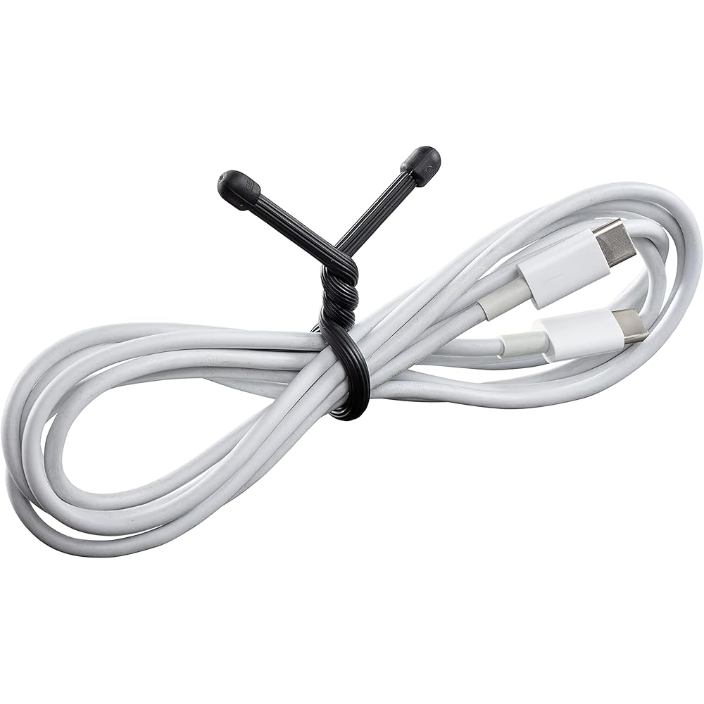 Nite Ize Gear Tie 6 дюймов Черный 2 шт. Гибкие завязки-скрутки