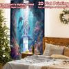 2pcs, 2D FLAT PRINTING Curtains (Without Rod) Ocean Harmony Popular Curtains&Drapes Festival Durable Polyester Fabric Curtains
