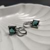 Серебряные серьги с топазом Лондон Блю 3.95ct (2178132)