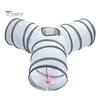 Tunnel Cat Toy Tshaped Sshaped Yshaped Straight Collapsible Interactive Pet Tunnel With Play Ball Easy Fold Carry Indoor Playhouse Maze For Cats