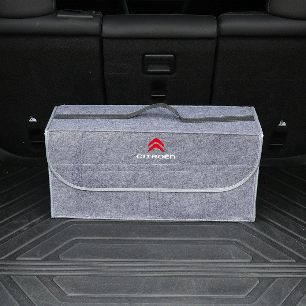 Car Trunk Storage Box Foldable Felt Car Organizer Stowing Tidying Box For Citroen C4 Picasso Xsara C5 Aircross Cactus C1 C2 C3