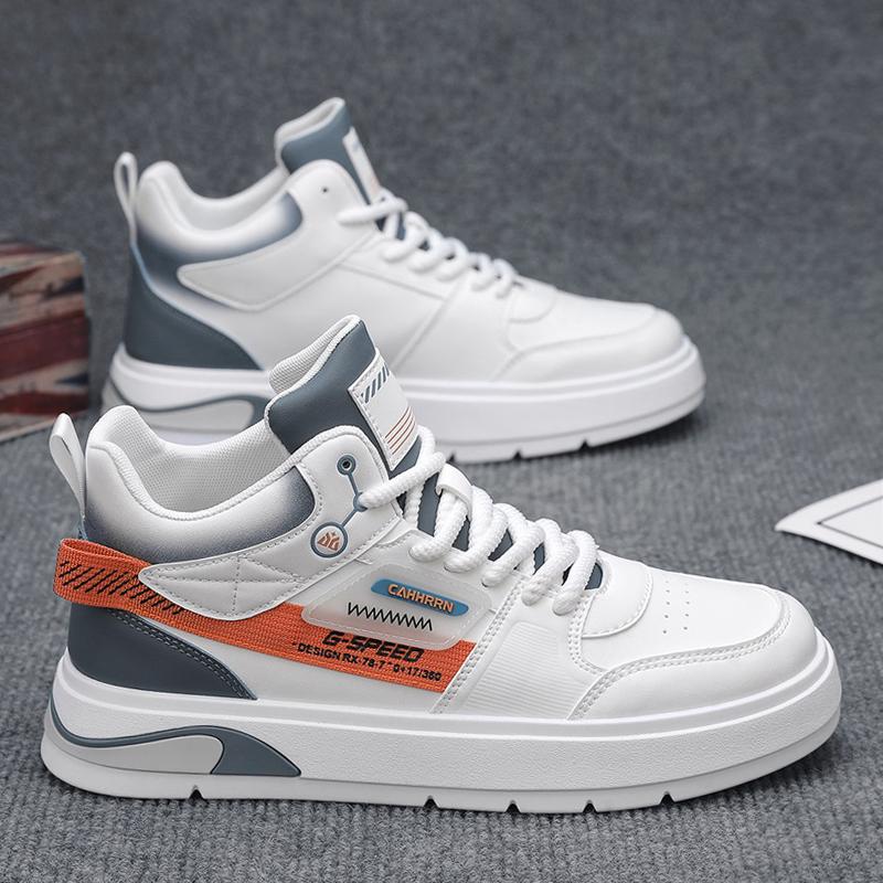 New Fashion Autumn And Winter Men's High Top Martin Boots Students Male Boys Trending Soft Sole Work Shoes Labor Protection Martin Sneakers