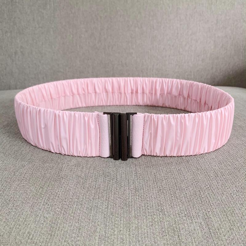Новая пуховая ткань, гладкий эластичный пояс, плиссированная эластичная поясная вставка, женский широкий пояс-стотник с пухом