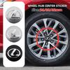 3D 4pcs 56mm 60mm 65mm Car Wheel Center Hub Cap Stickers Decal For Lexus GS IS LS500h ES260 ES300h RX350h NX260 UX260  LM LC
