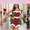 Сценический костюм для рождественской вечеринки для женщин из полиэстера для праздничных мероприятий