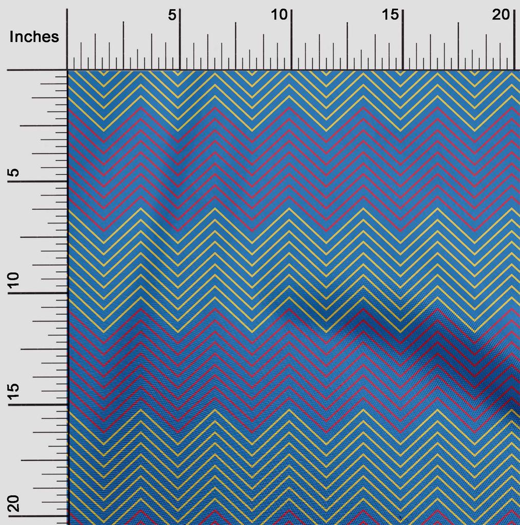 oneOone Cotton Flex Black Fabric Chevron Geometric Sewing Craft Projects Fabric Prints By Yard 40 Inch