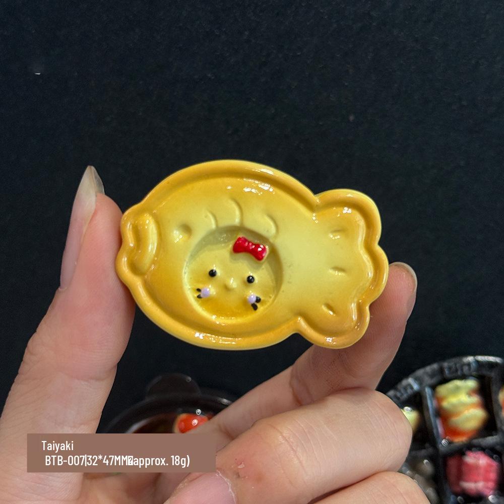 3D Chinese Style Food Magnet: Lobster & Noodles Hot Pot with Mantis Shrimp Sticker