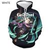 Новая модная женская/мужская толстовка с капюшоном для пар Genshin Impact с принтом, повседневные спортивные толстовки