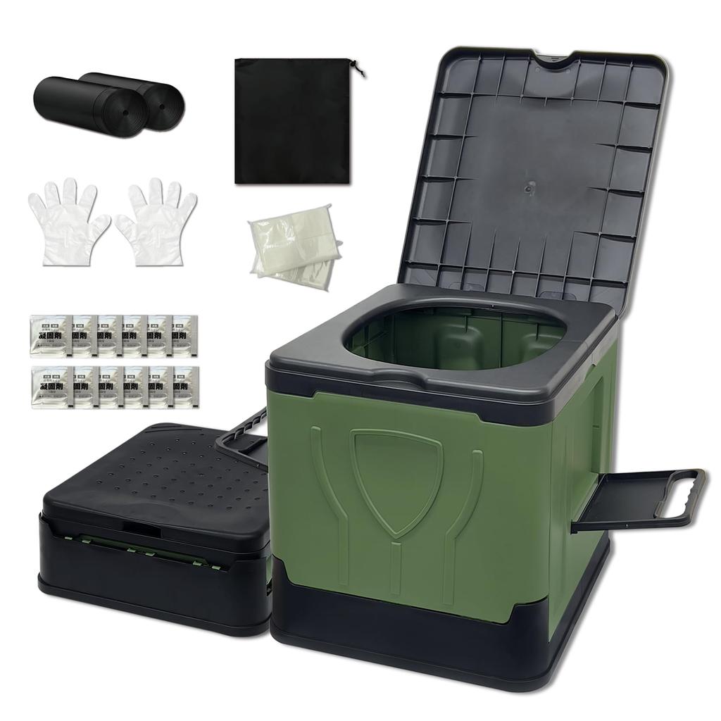 Портативный аварийный включает коагулянт и стул 12 100 кг вес до портативного туалета для катастрофы питание на открытом воздухе и автомобиль компактный портативный туалет,