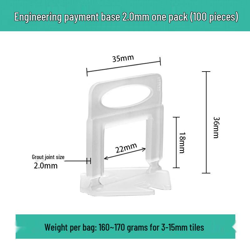Tile Leveling System Base Spacers