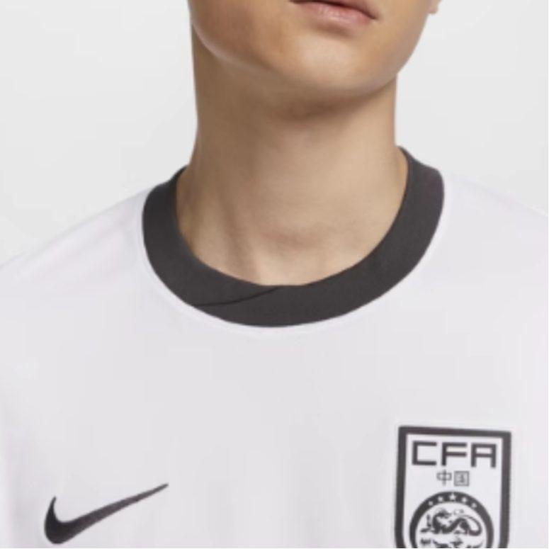 Nike Футбольная форма Сезон 2024/25, Команда Китая, Выездная, Фан-версия Мужская Белый/Средне-серый/Средне-серый FJ4279-100