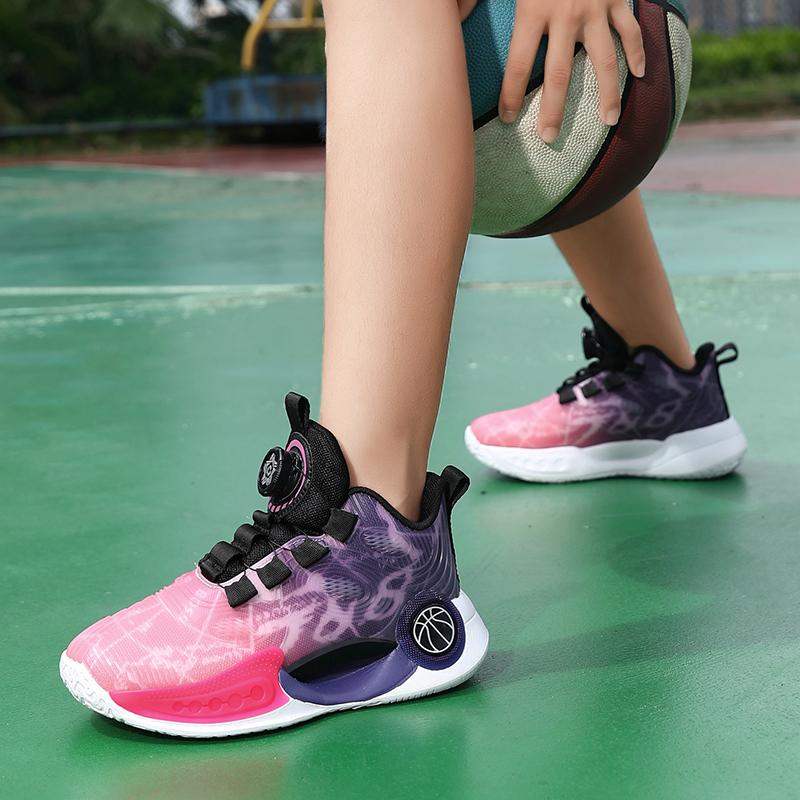 30-40 Детские больших размеров Удобные Дышащие Комфортные Модные Спортивные Кроссовки Высокие Баскетбольные Кроссовки