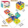 Baby Activity Cube Toys for Toddler Music Busy Board with Sensory Shape Blocks 6-in-1 Educational Toy Christmas Birthday Gift