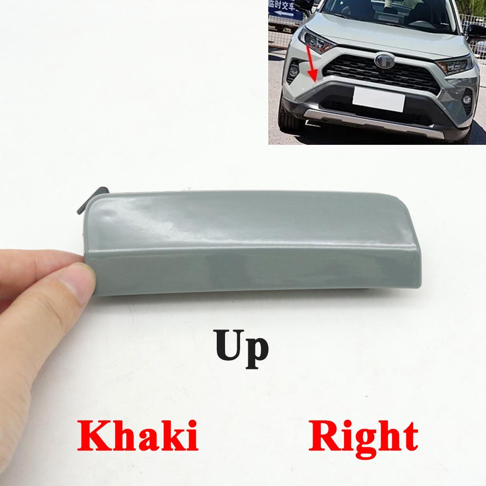 1pcs Car Front Bumper Trailer Hauling Cap Lid Trim Tow Hook Cover Up Or Down For Toyota RAV4 2020 2021 2022 2024