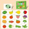 Animal Cards Matching Game Kids Puzzles Cartoon Pattern Cognitive Toys Fruit Traffic Memory Cards Children Early Educational Toy