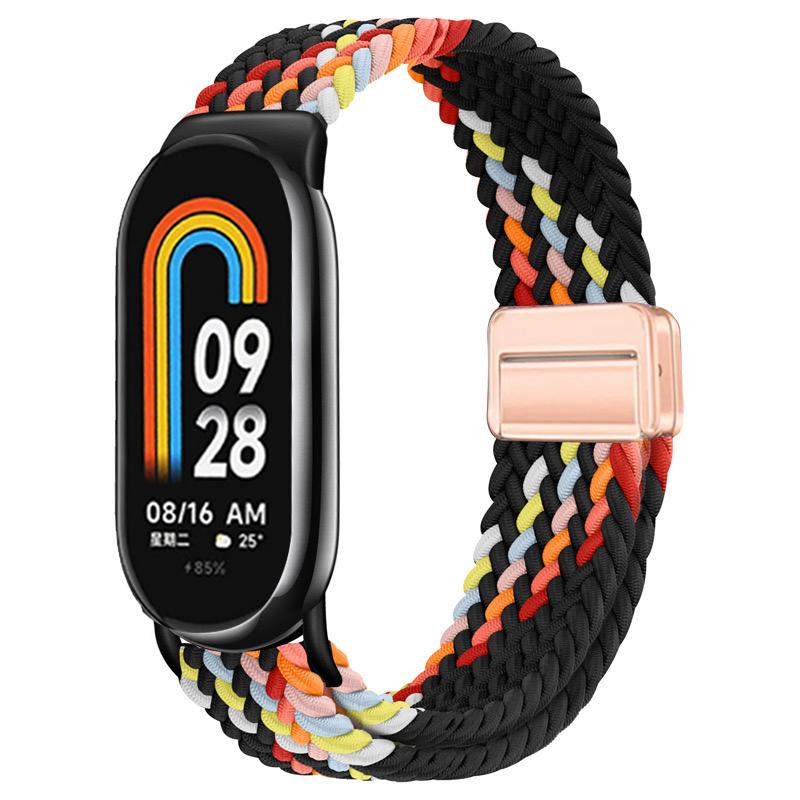 Для Xiaomi Mi Band 10 ремешок Аксессуары дышащий нейлон Магнитный плетеный Браслет ремень pulseira correas для Xiaomi Mi band 9 8