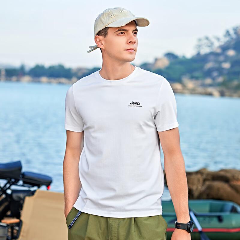 Jeep Men's Outdoor Round Neck Short Sleeve T-Shirt