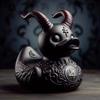 Resin Devil Duck Statue Ornament Mysterious Death Rock Devil Elements Dashboard Car Interior Decoration Car Accessories