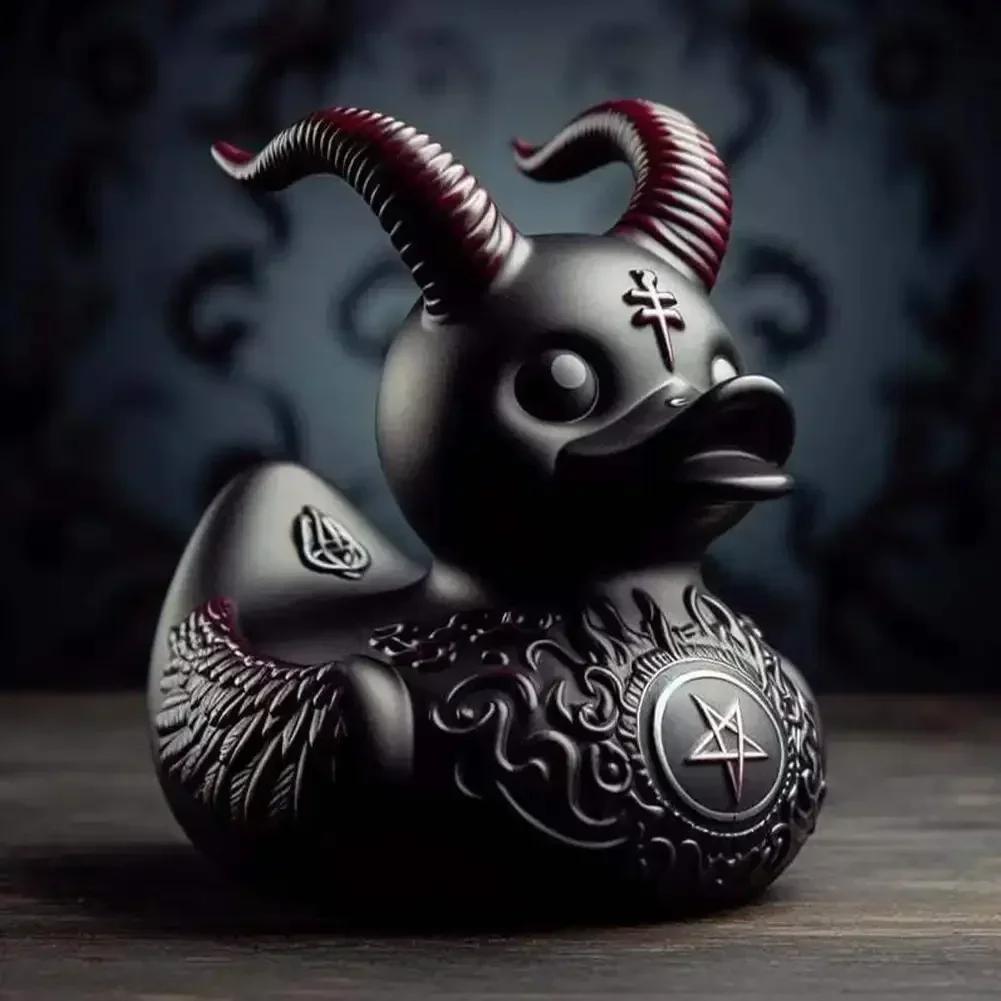 Resin Devil Duck Statue Ornament Mysterious Death Rock Devil Elements Dashboard Car Interior Decoration Car Accessories