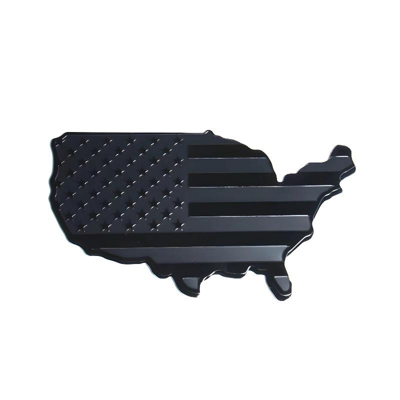 3D Алюминиевый Значок Логотип Флаг США Наклейка на Автомобиль Карта Америки Водонепроницаемая Наклейка на Кузов Автомобиля Мотоцикл Домашний Декор