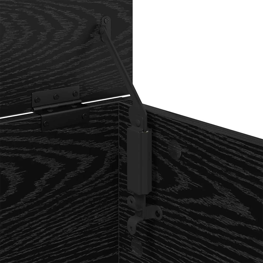 Coffee Table Black Oak Effect 91 x 55 x 32 cm Engineered Wood