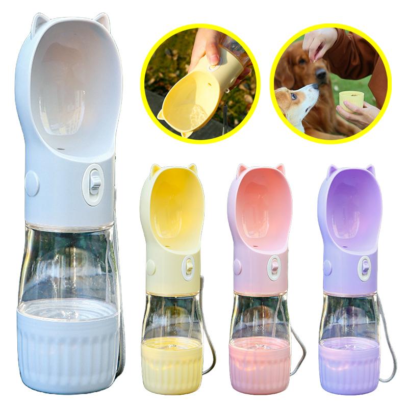 Уличная портативная бутылка для воды для собак маленьких, средних и больших собак, кошек, дорожная, походная, миска для корма для домашних животных, принадлежности для французских бульдогов и йоркширских пород