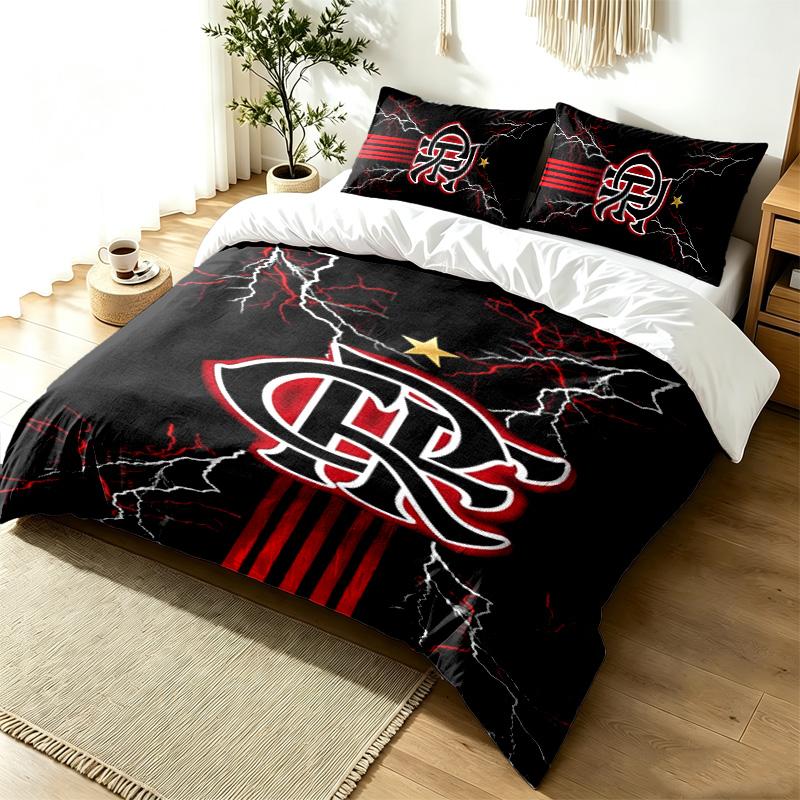 Cesta flamengo 3pc Duvet Cover Set Simple Modern Bedding Set Wrinkle Resistant Soft Fabric All Season Use a perfect gift