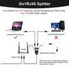 Разъем RJ45 1 штекер на 2 гнезда Gigabit Ethernet Splitter Расширение локальной сети RJ45 Ethernet
