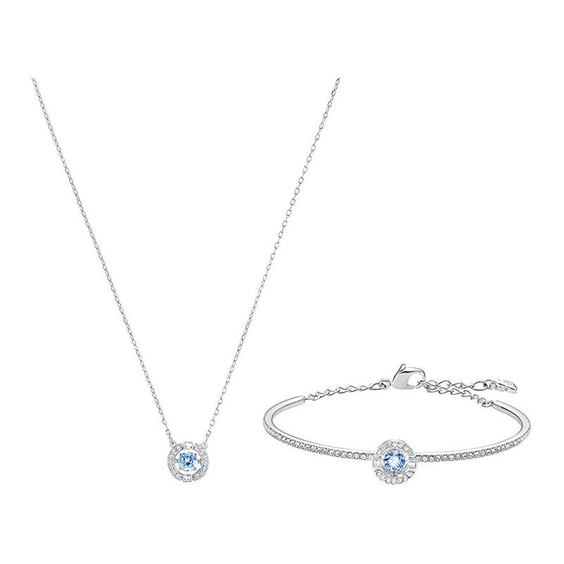 Swarovski Бьющееся сердце, элегантное и изящное, демонстрирующее очаровательное обаяние, ожерелье, женское синее 5506386