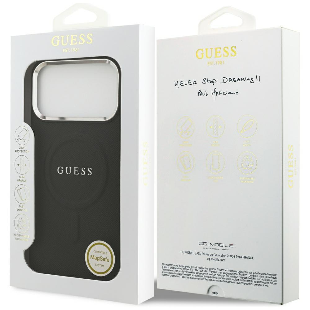 Guess Classic Logo MagSafe Case for iPhone 17 Pro Max Black