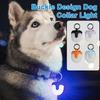 Вращающийся светильник для ошейника для собак, 4 режима, IPX8, водонепроницаемый USB-перезаряжаемый светильник для собак