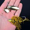 MUQZI Sports Accessory Willow Blade Spinner Bait Buzzbait Fishing Lures Bass Tackle Hook Crankbait