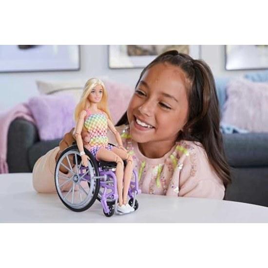 Barbie Fashionista Colorful Romper Wheelchair Doll 3 years up HJT13