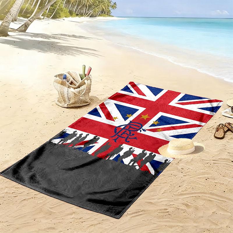 Rangers F.C Print Beach Towel, Large Soft Quick Dry Towel for Beach Camping Swimming