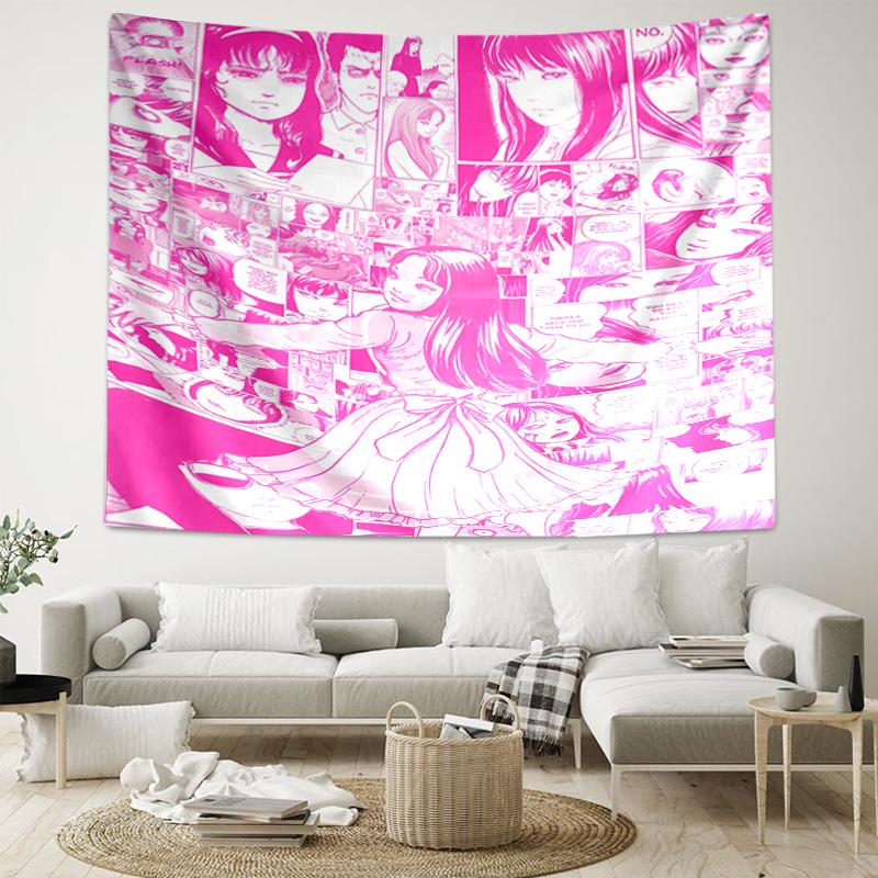 1pc Thriller Manga Junji Ito Tomie0 Tapestry, Living Room, Bedroom, Office, Party Decor, Ideal Festive Gift