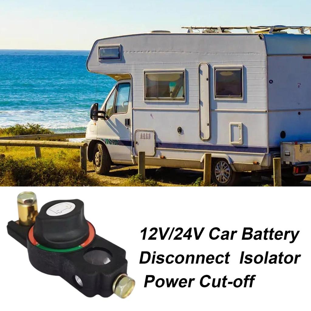 Quick Disconnect Car Battery Button Heavy Duty Cut Off Switches, Anti-Leakage 12V/24V System Truck RV Power Control