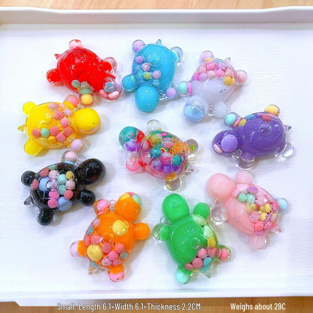 Светящаяся фигурка черепахи в виде зыбучего песка, подставка для украшений в закрытой коробке.